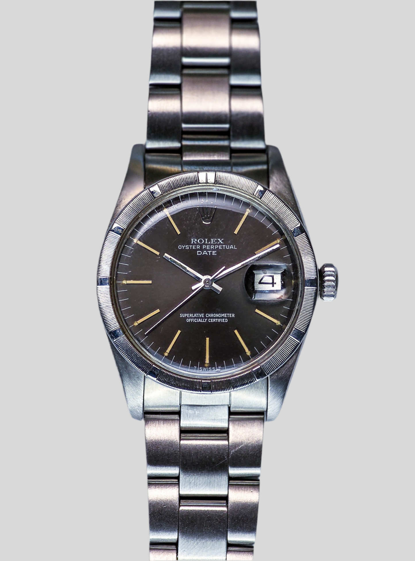 Rolex Date Engine Bezel 1501 grigio