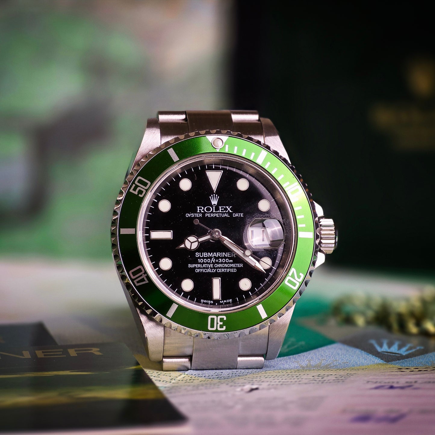 Rolex Submariner 16610 LV "Kermit" fat 4