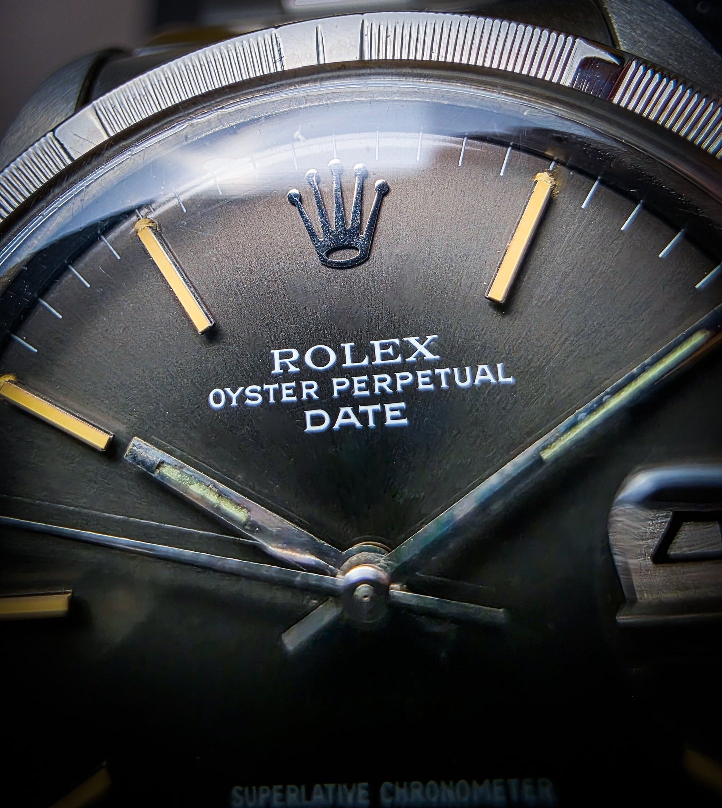 Rolex Date Engine Bezel 1501 grigio