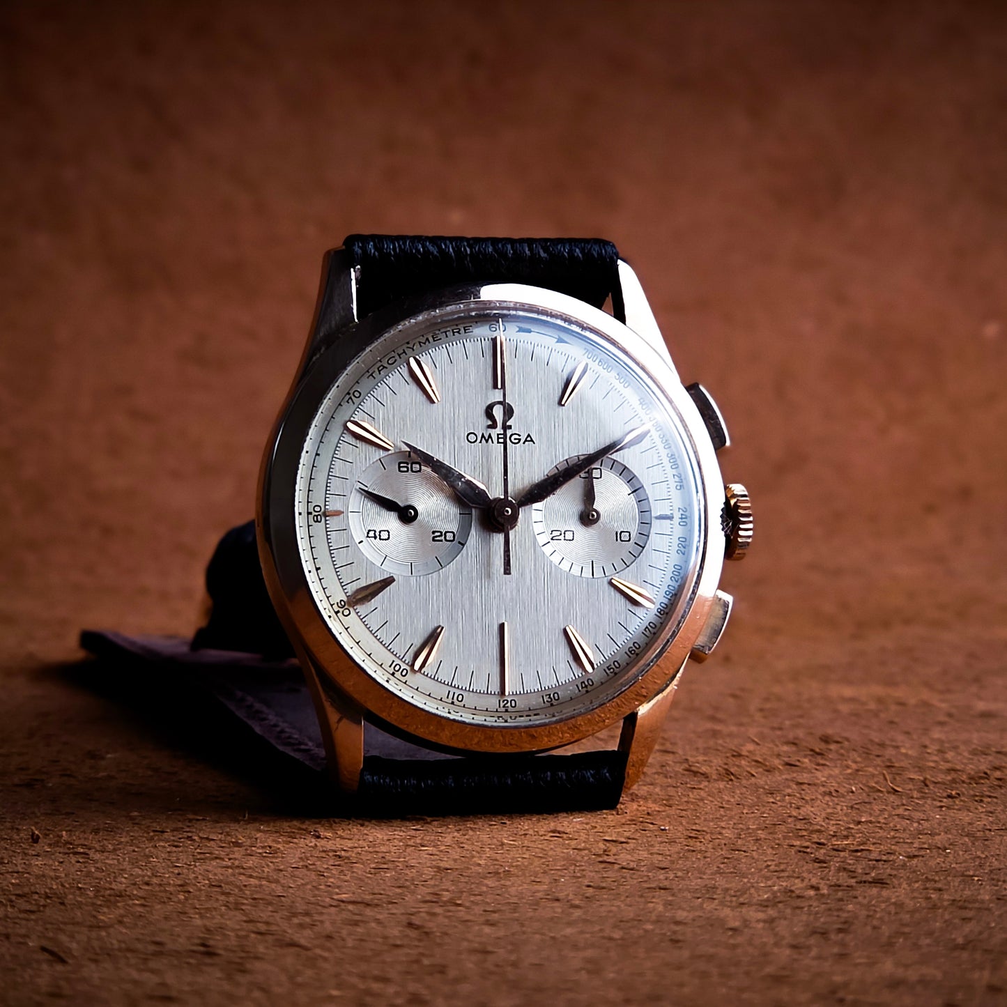 Omega 320 chronograph rose gold 18k