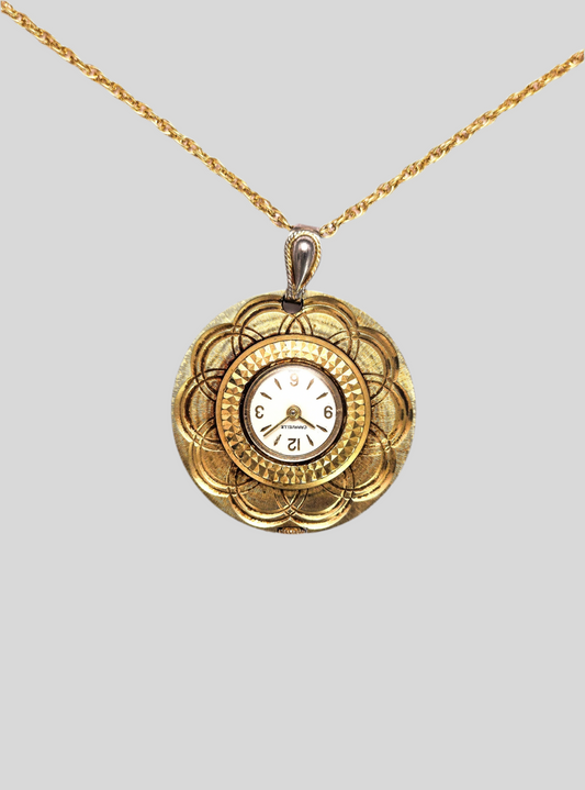 Caravelle orologio gioiello pendente 