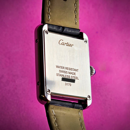 Cartier Tank Solo quarzo rosa