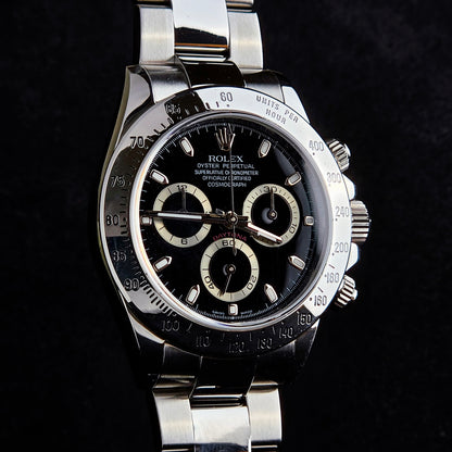 Rolex Daytona 116520 Black Card&Box