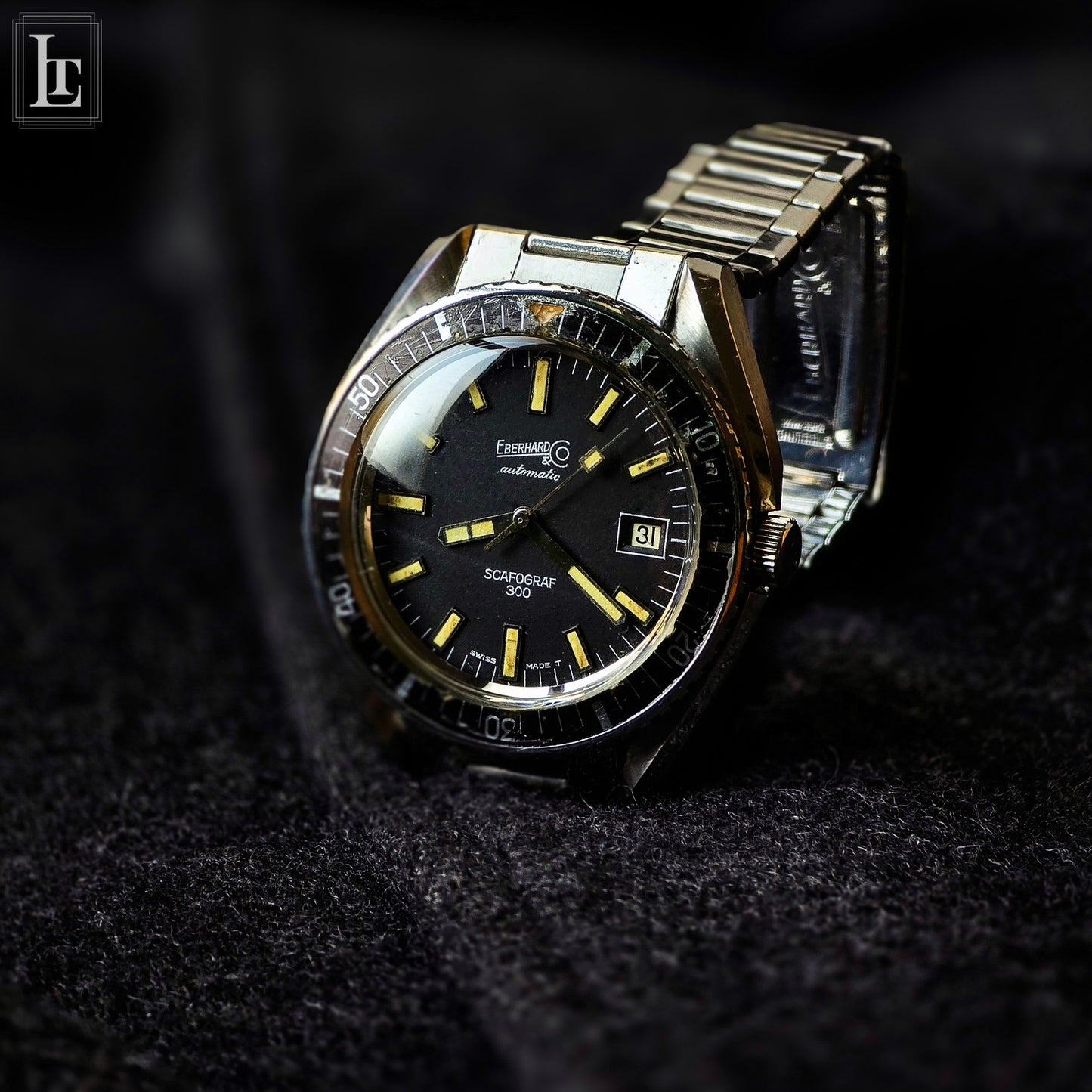 Eberhard Scafograf 300 bracciale e scatola 