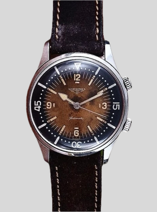 Longines diver 2 corone marrone