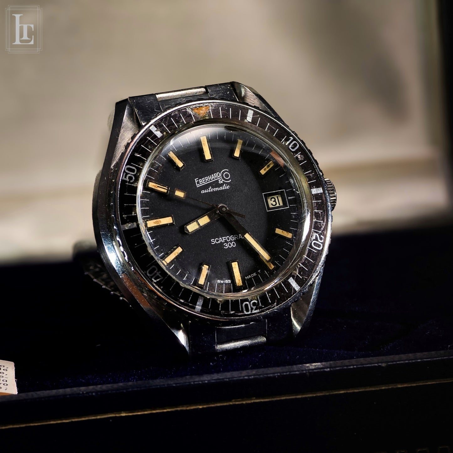 Eberhard Scafograf 300 bracciale e scatola 
