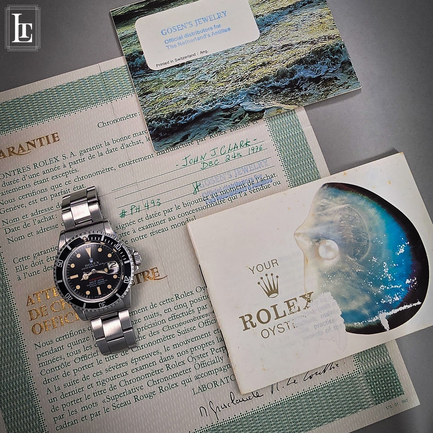 Rolex Submariner 1680 scritta rossa b&p