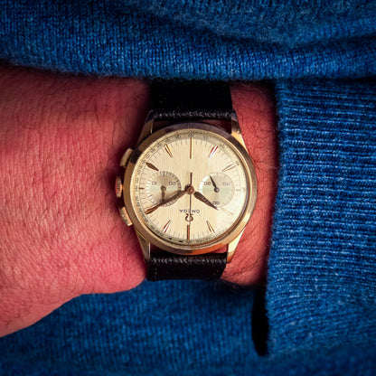 Omega 320 chronograph rose gold 18k