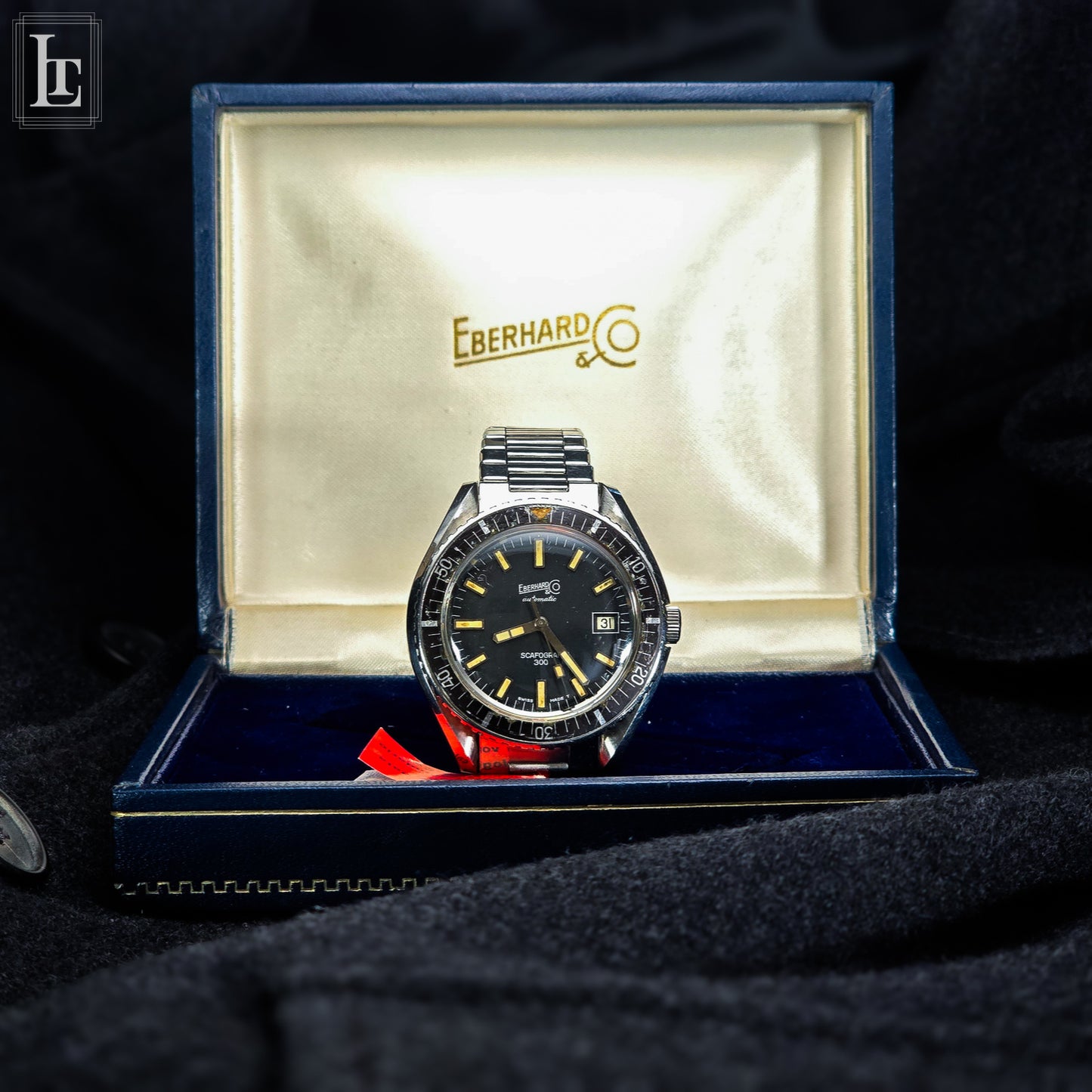 Eberhard Scafograf 300 bracciale e scatola 