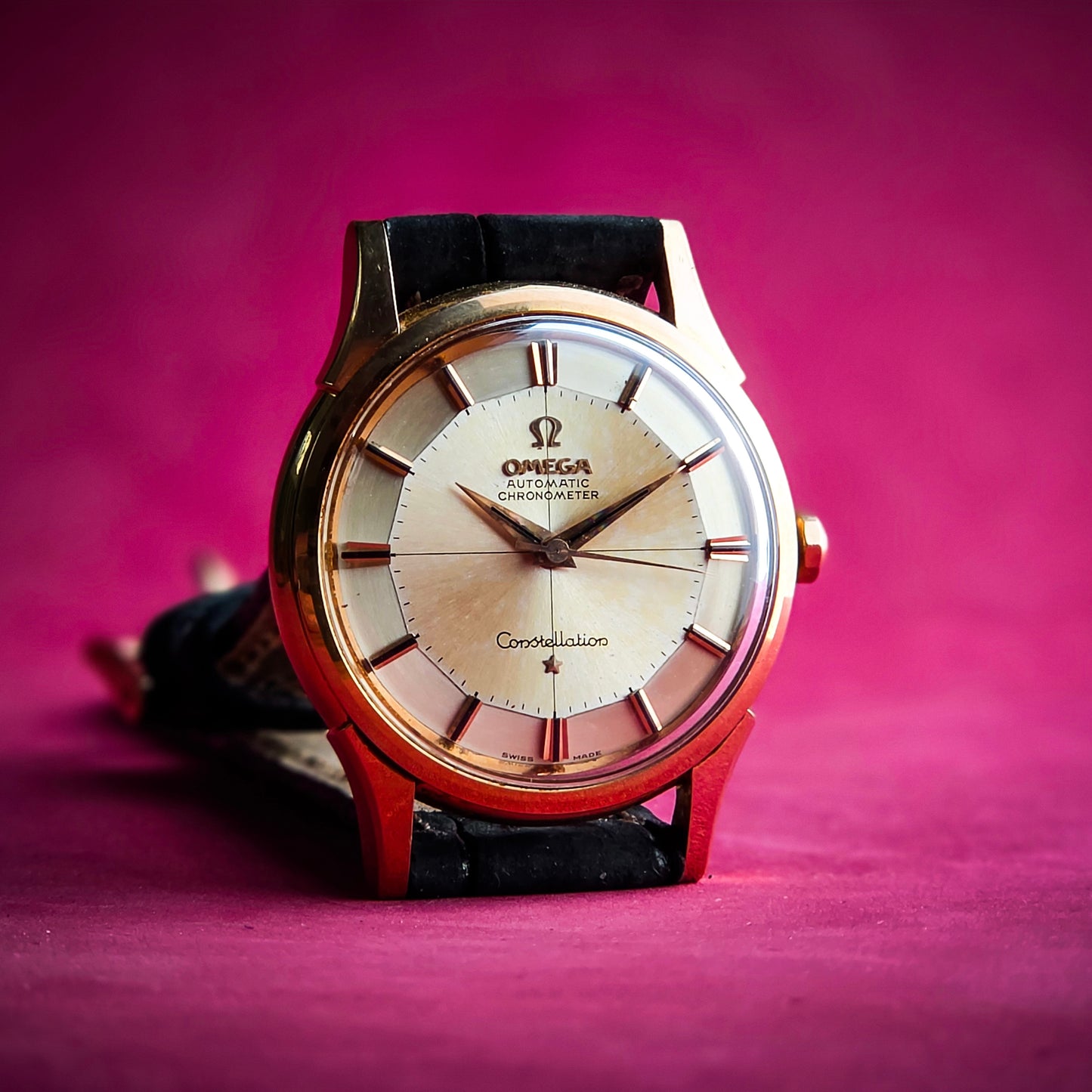 Omega Constellation Piepan 18k rg