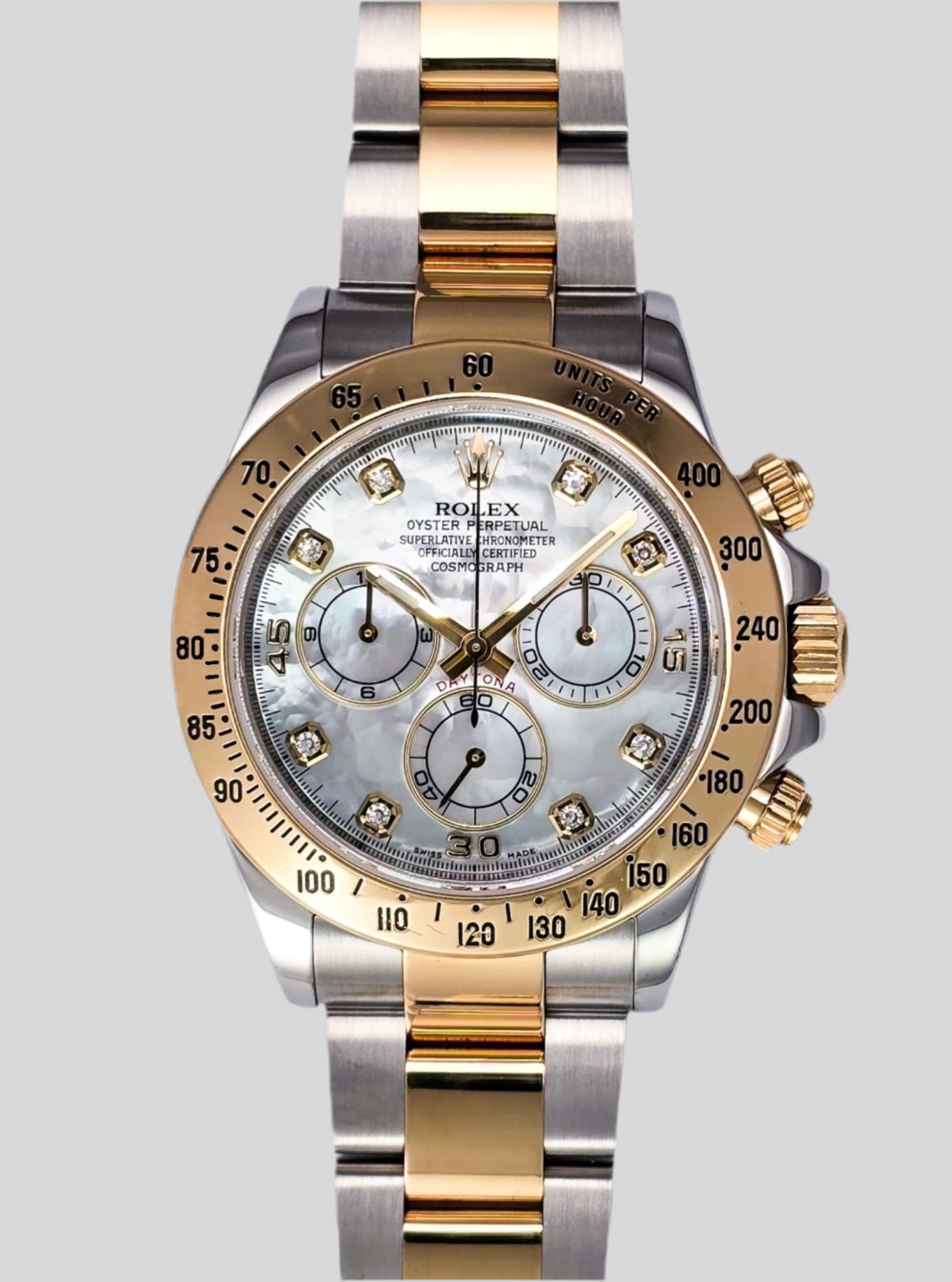 Rolex Daytona 116523 diamanti MOP b&amp;p