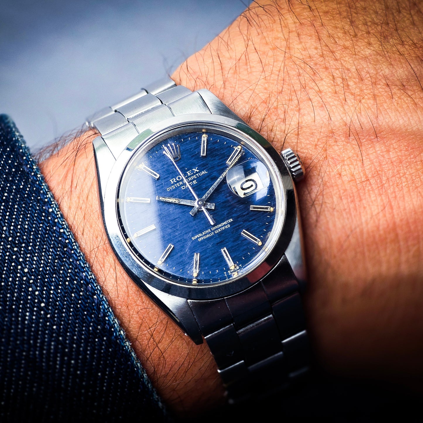 Rolex Date ref.1500 “quadrante jeans”