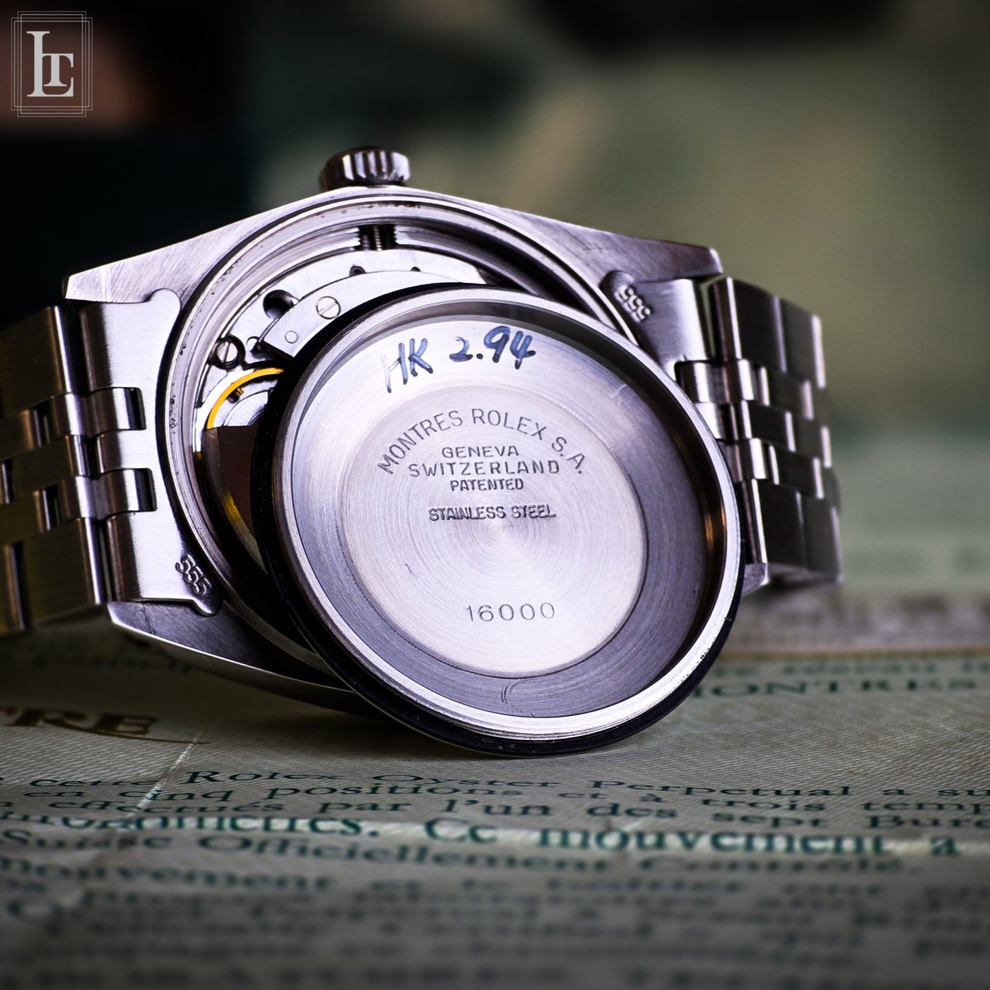 Rolex Datejust 16014 b&p