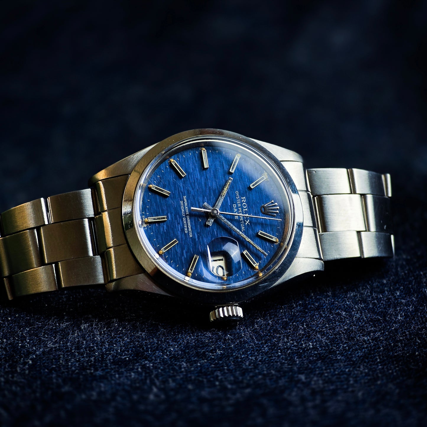 Rolex Date ref.1500 “quadrante jeans”