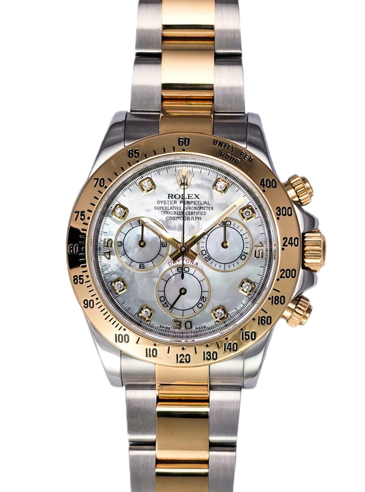 Rolex Daytona 116523 diamanti MOP b&amp;p