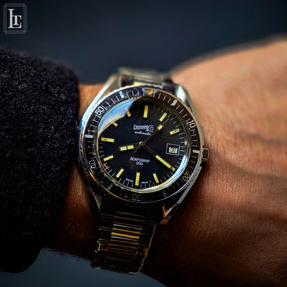 Eberhard Scafograf 300 bracciale e scatola 