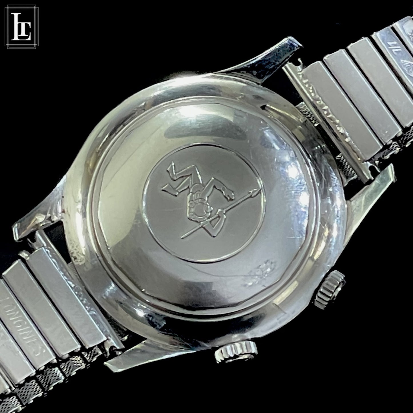 Longines vintage diver 2 crowns brown