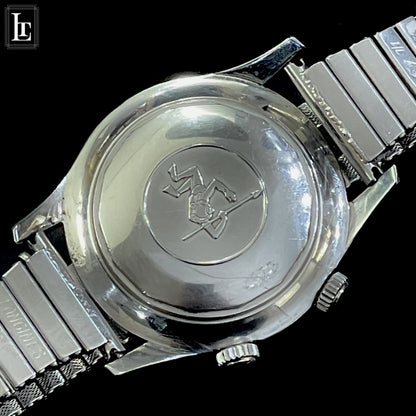 Longines vintage diver 2 crowns brown