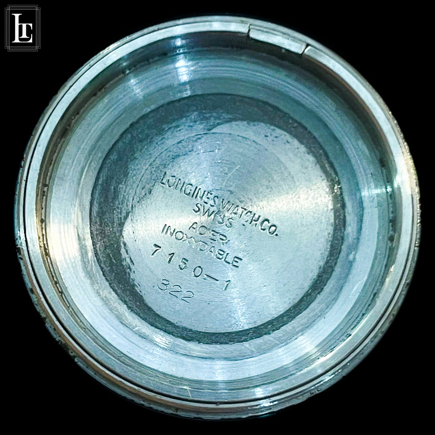 Longines vintage diver 2 crowns brown