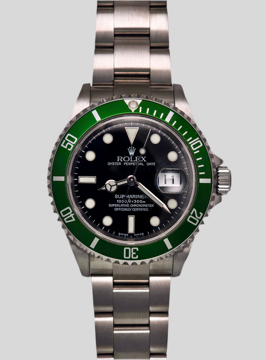 Rolex Submariner 16610 LV "Kermit" fat 4