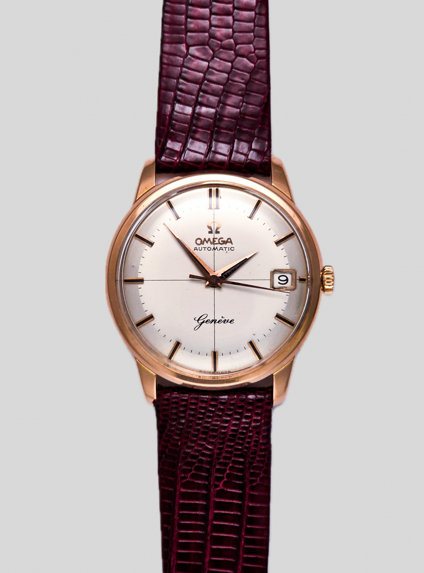 Omega Genève pink gold