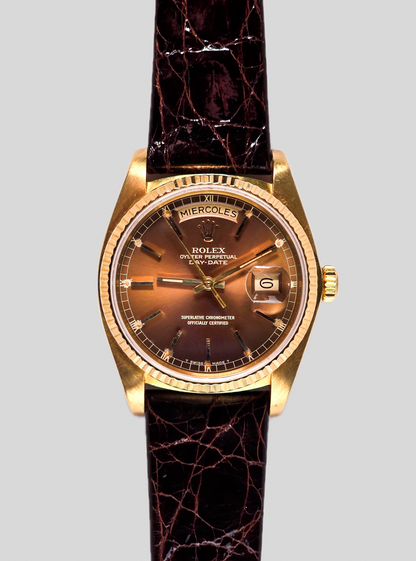 Rolex Day-Date 18038 brown