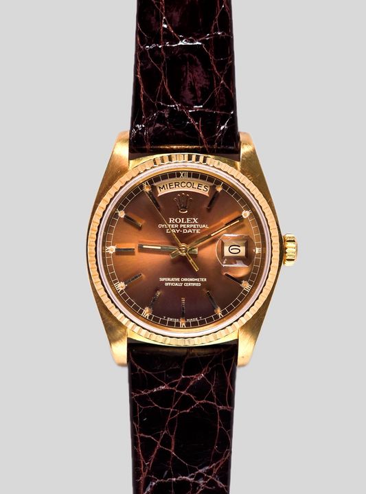 Rolex Day-Date 18038 brown