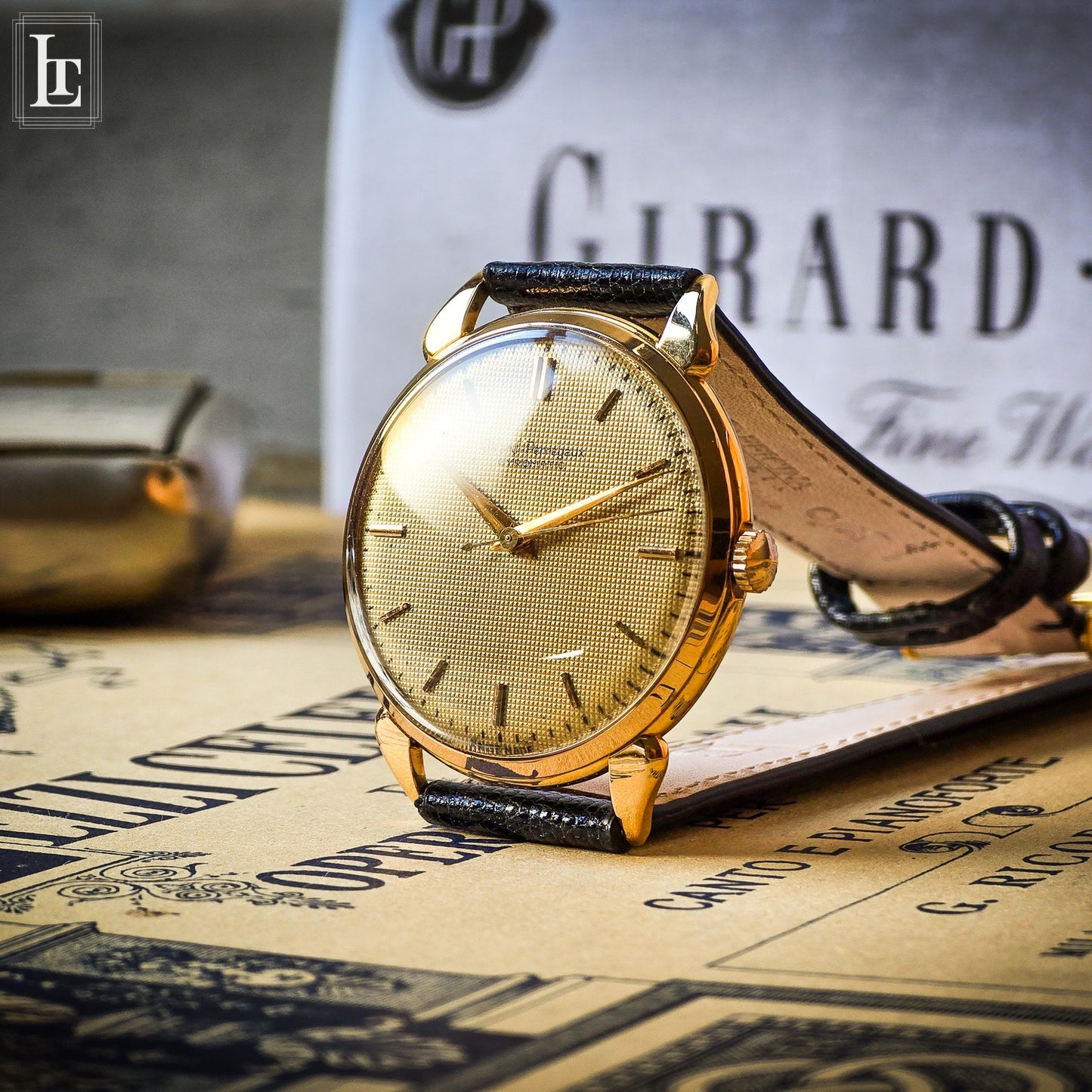 Girard Perregaux rose gold honeycomb