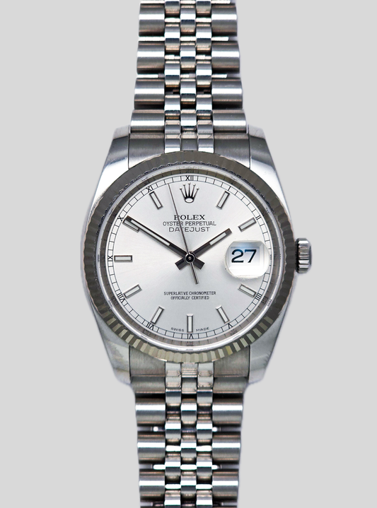 Rolex Datejust 116234 b&p white