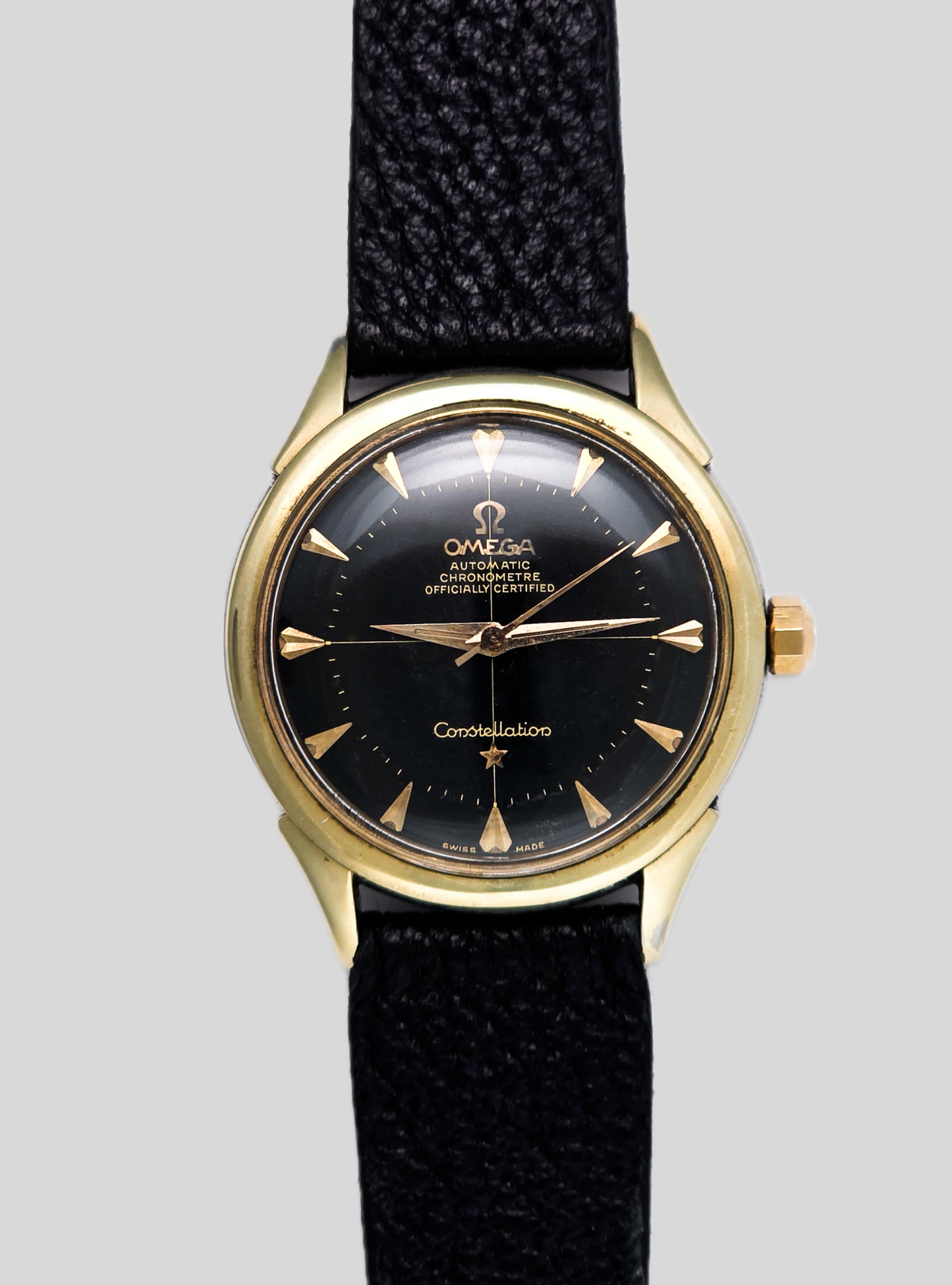 Omega Constellation nero gilt 