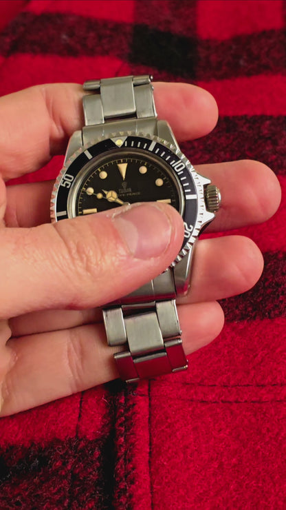 Tudor Submariner 7928 minuteria chiusa cornino gilt exclamation point